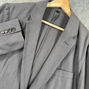 J.Crew Ludlow Blazer Mens 42R Gray Wool Cotton Sport Coat Two Button Double Vent